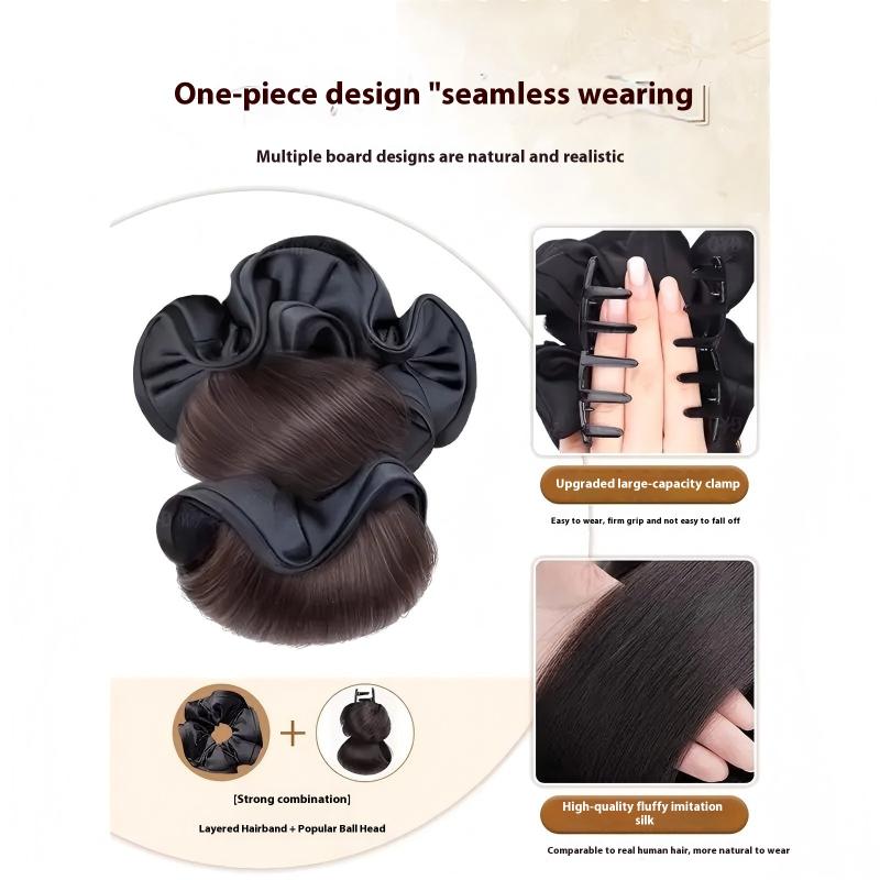 Claw Clip Messy Bun Hair Piece - Effortless Updo Synthetic Claw Messy Hair