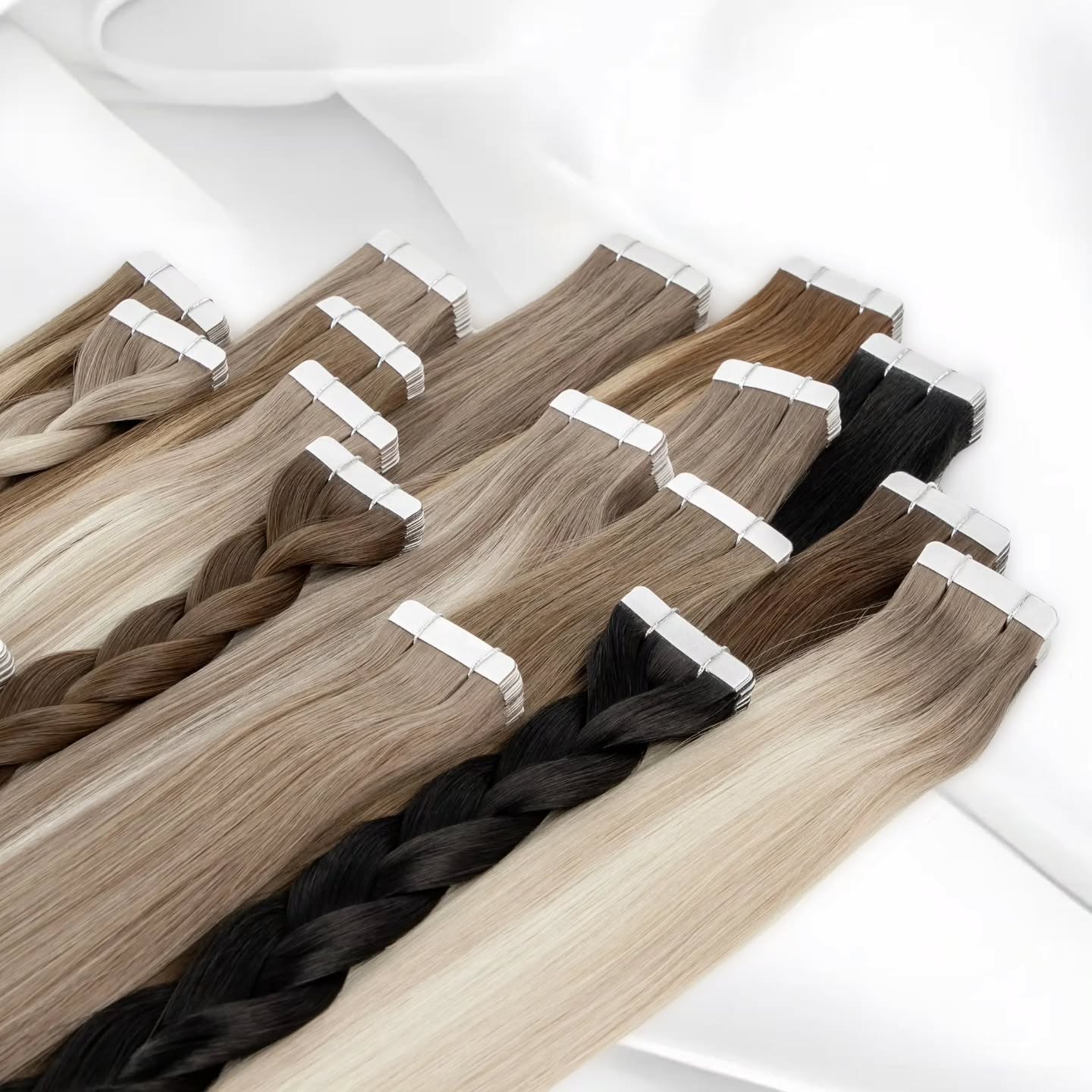 Invisible Tape In Extensions Real Hair - 100% Remy Human Hair Straight Tape