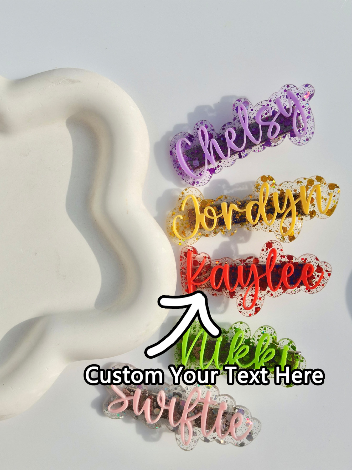 Hair Clips - 1PC Custom Hair Clip - Personalized