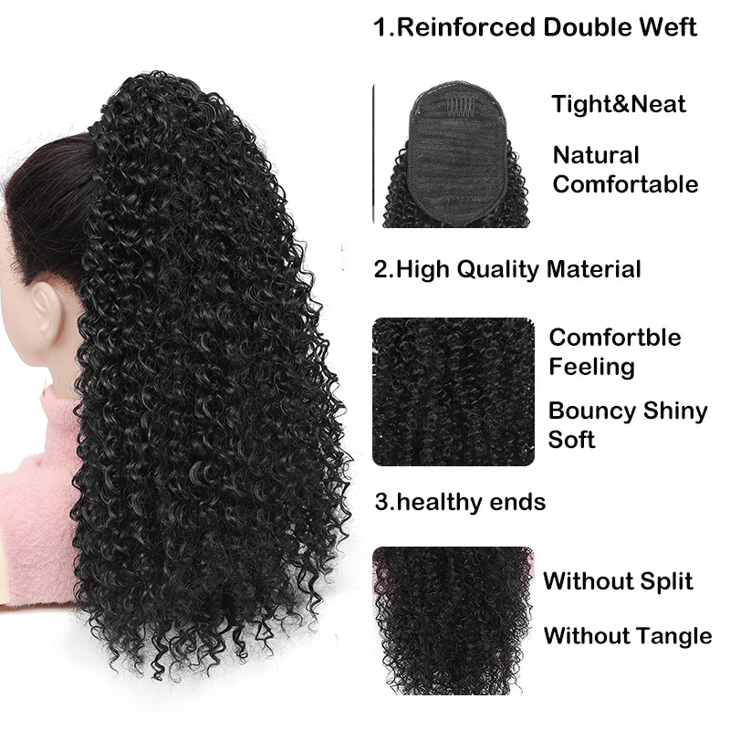 Long Curly Drawstring Ponytail - Drawstring Afro Curly Puff Ponytail review and price