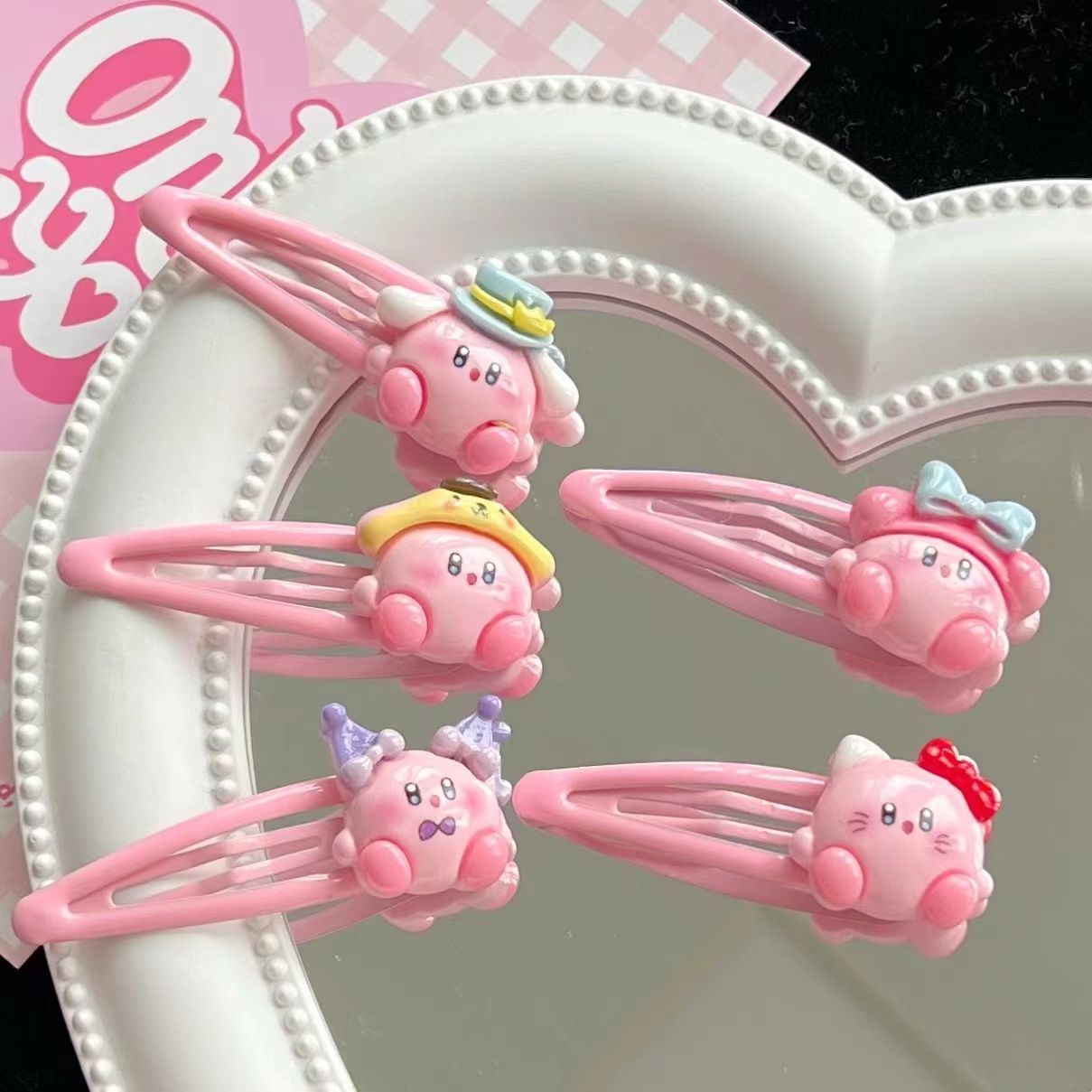 1~10pcs Cute Kirby BB Hair Cli - Hair Bundles review and price