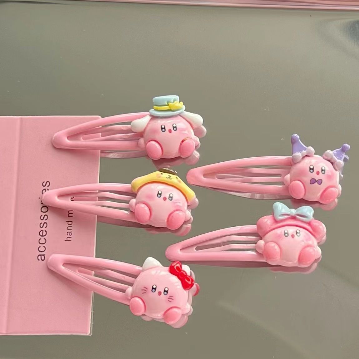 1~10pcs Cute Kirby BB Hair Cli - Hair Bundles review and price