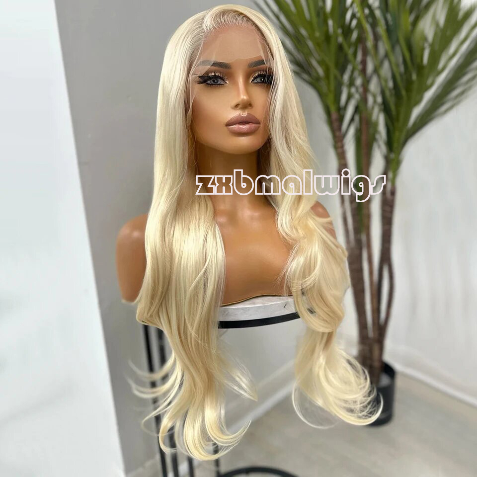 Synthetic Hair 613 Blonde Colo - 613 Blonde Body Wave Lace Front Wig review and price
