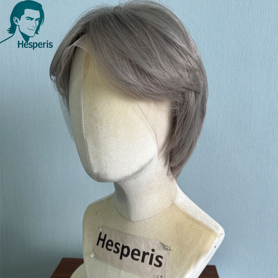 Hesperis Brazilian Remy Grey C - Pre Parted 13X4 Lace Front Bob Wig review and price