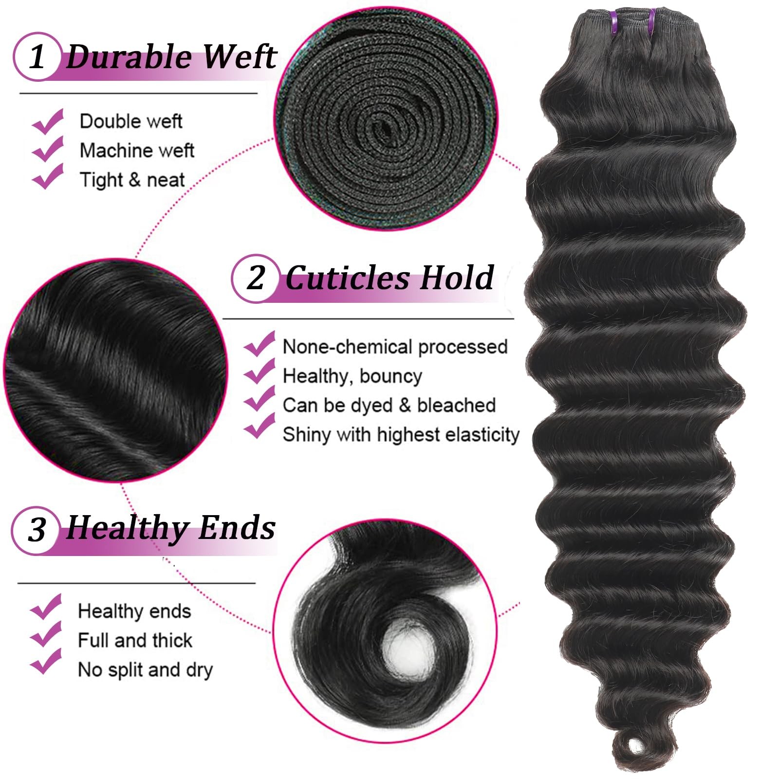 Loose Deep Wave Bundles With C - Deep Wave 3 Bundles With Closure review and price
