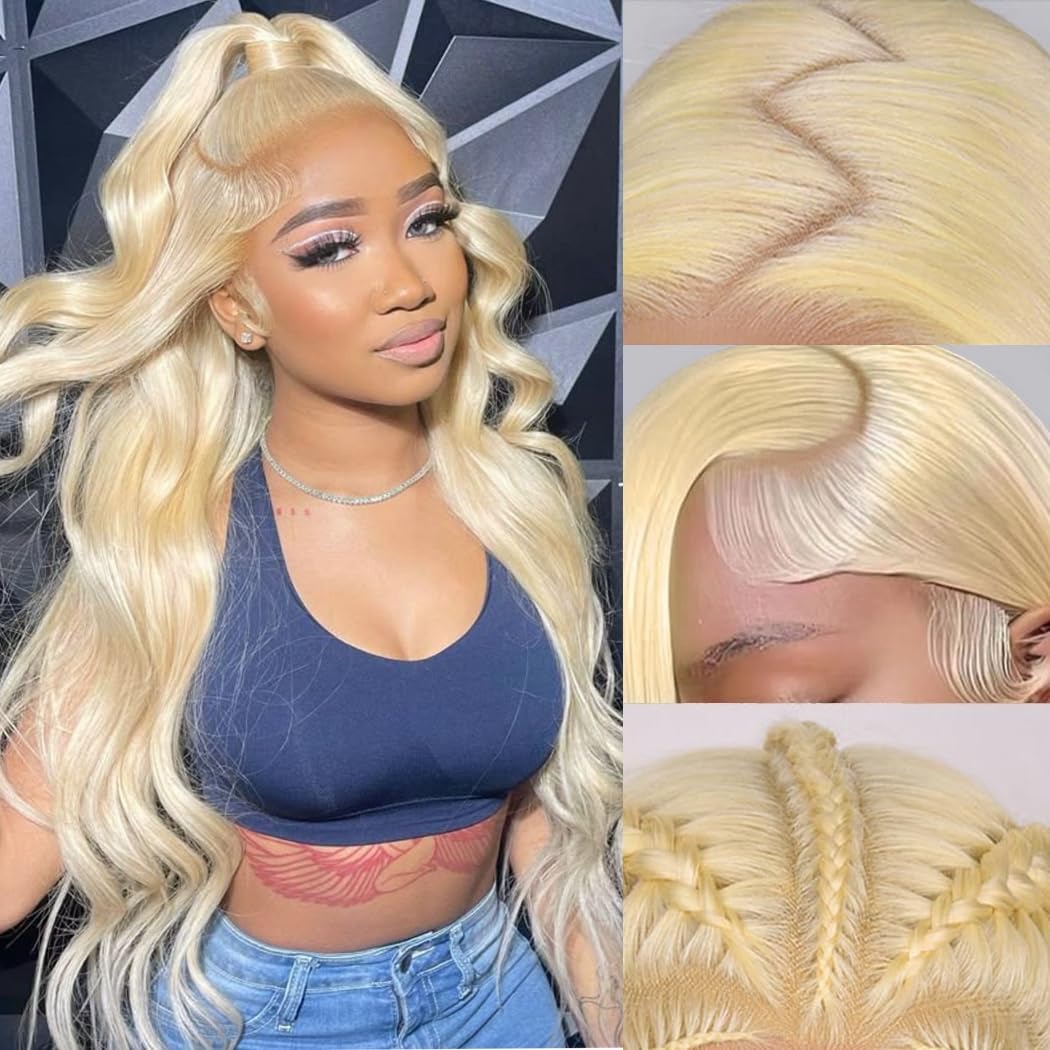 613 HD Lace Frontal Wig 200% D - 613 Blonde Body Wave Lace Front Wig review and price