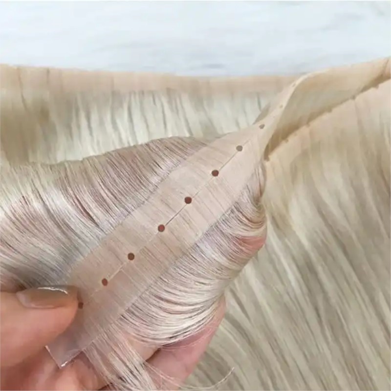 Invisible PU Weft Hair with Ho - Invisible Tape In Extensions Real Hair review and price