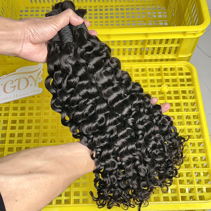 100% Human Hair Bulk for Braid - Water Wave Bulk Human Hair For Braiding review and price