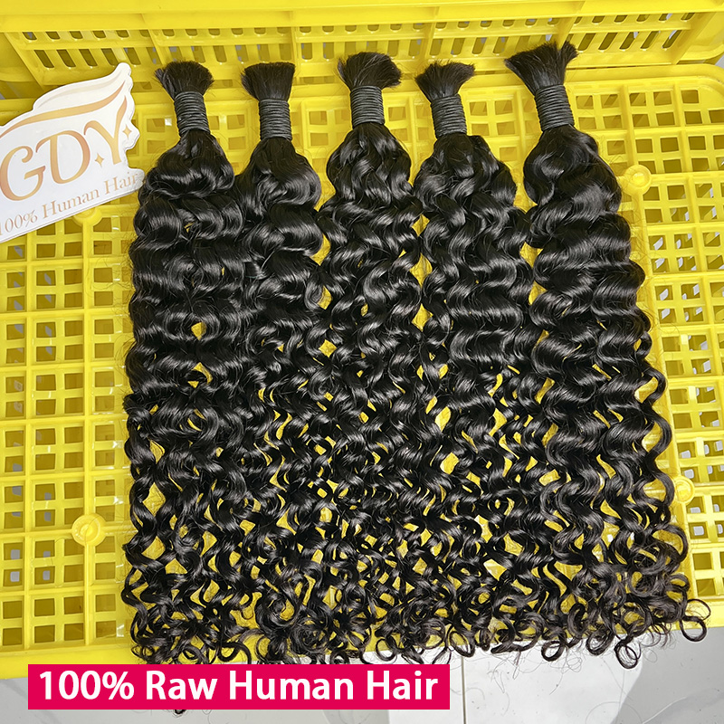 100% Human Hair Bulk for Braid - Water Wave Bulk Human Hair For Braiding review and price