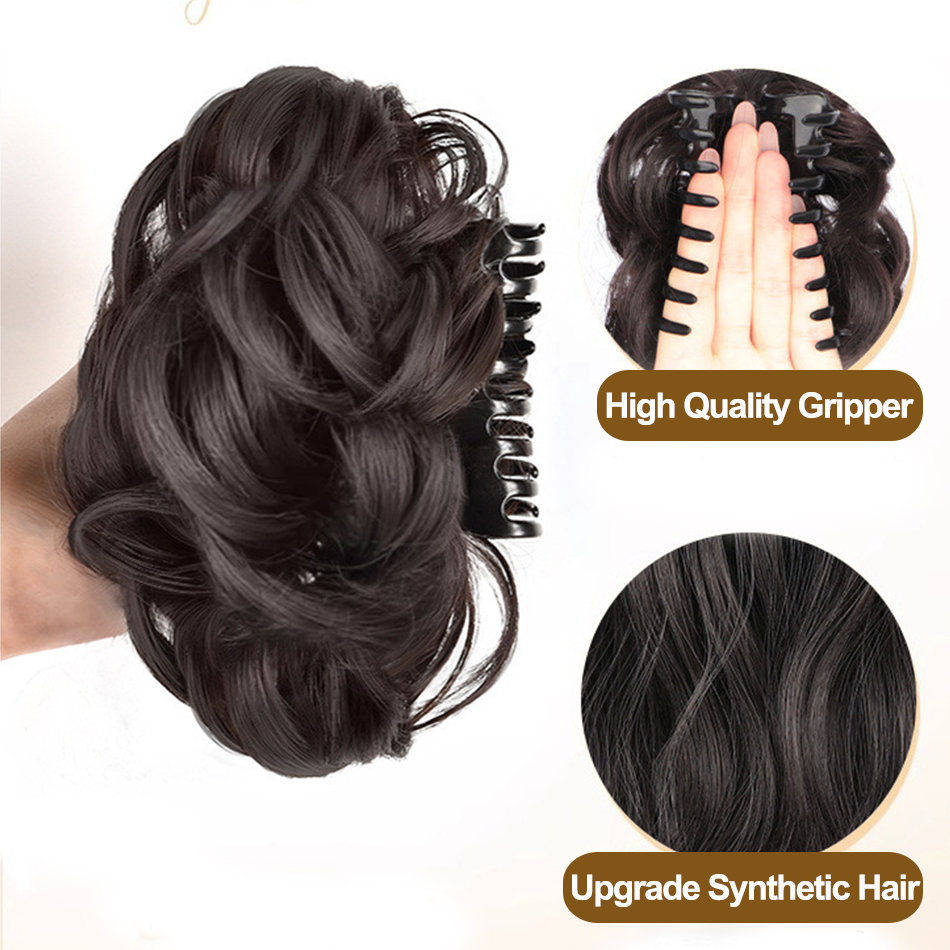 Synthetic Messy Bun Hair Piece - Claw Clip Messy Bun Hair Piece review and price