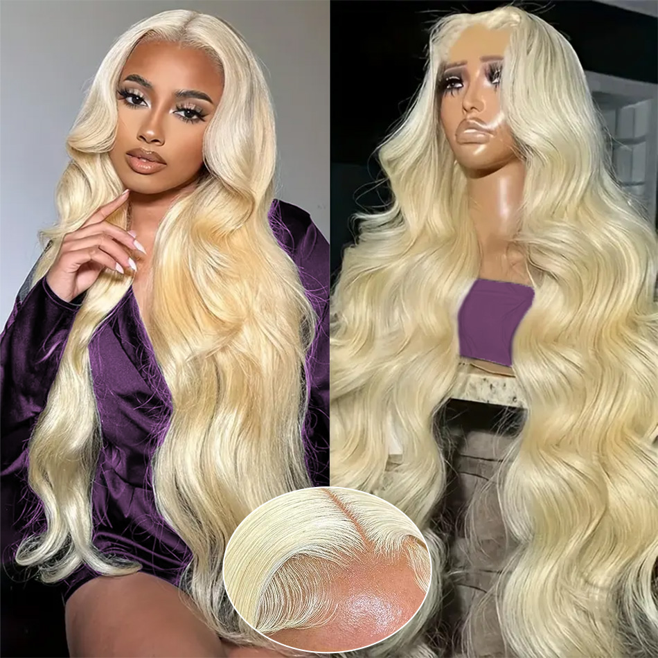 13X6 Body Wave Human Hair Wigs - 613 Blonde Body Wave Lace Front Wig review and price