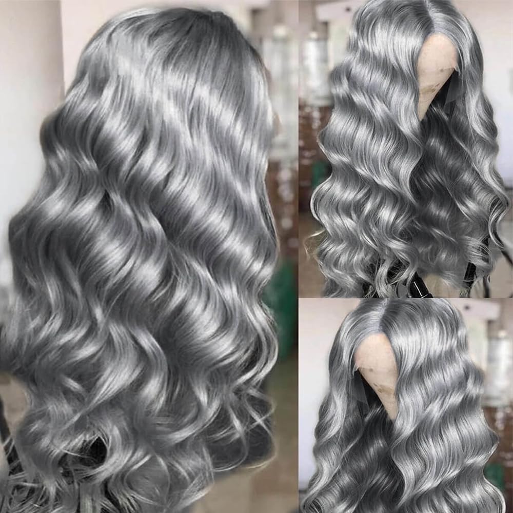 Cosplay Body Wave Silver Grey  - 613 Blonde Body Wave Lace Front Wig review and price