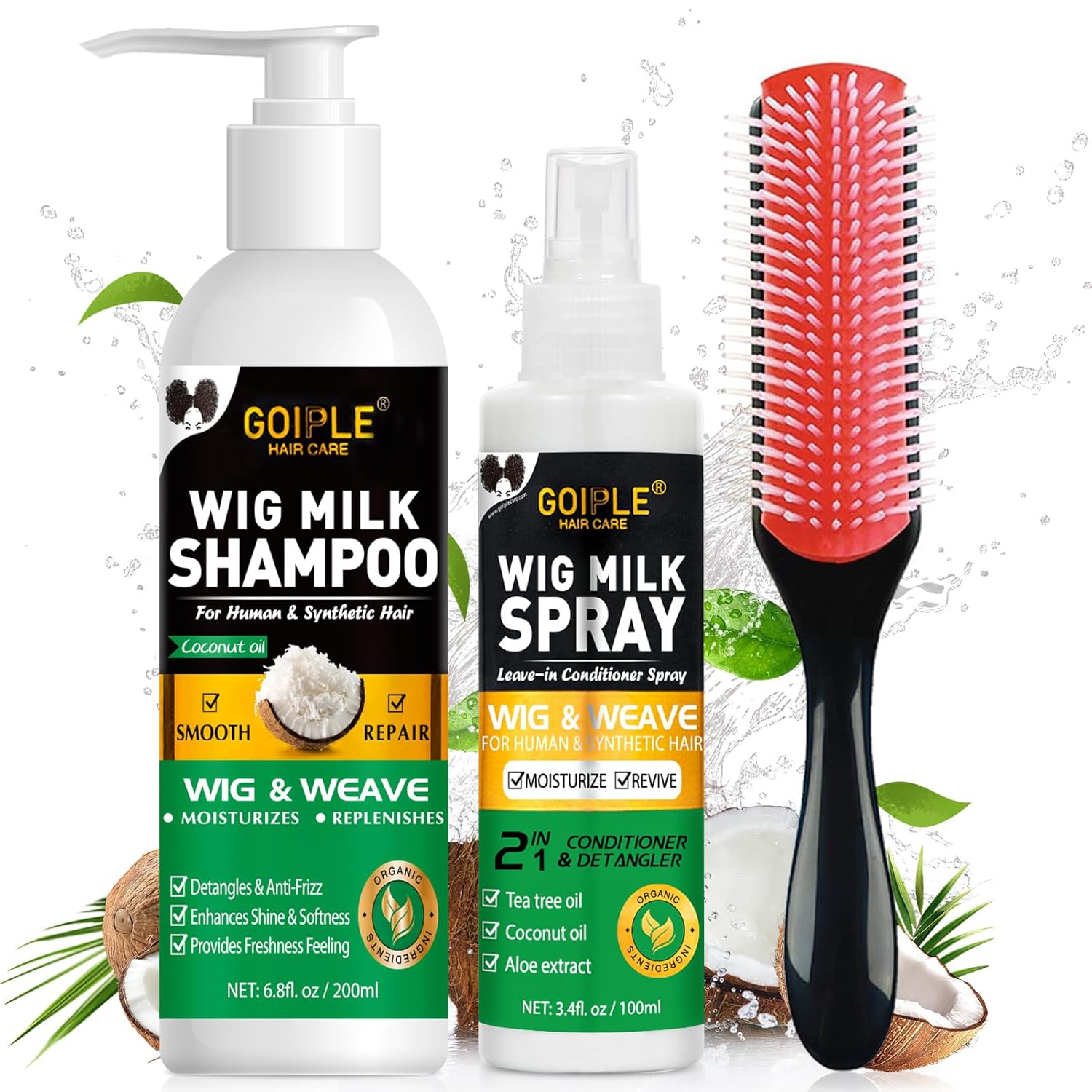 GOIPLE 3 in 1 Wig Care Kit wit - Synthetic Wigs review and price