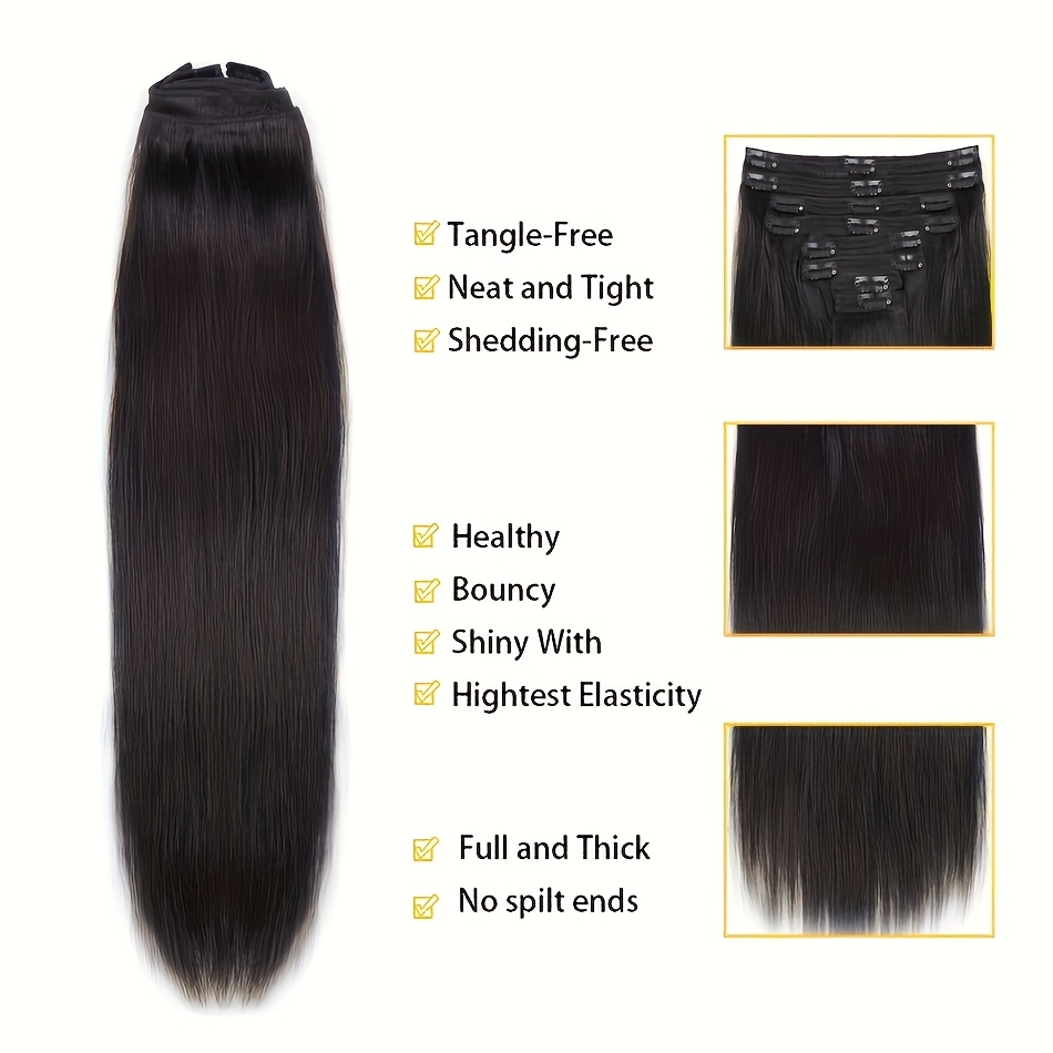 Clip in Hair Extensions Real H - Seamless Clip In Hair Extensions Human Hair review and price