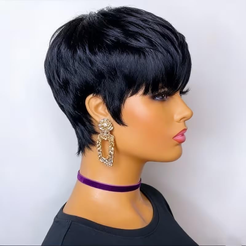 Short Pixie Cut Human Hair Wig - Short Pixie Cut Wig Human Hair Cheap review and price