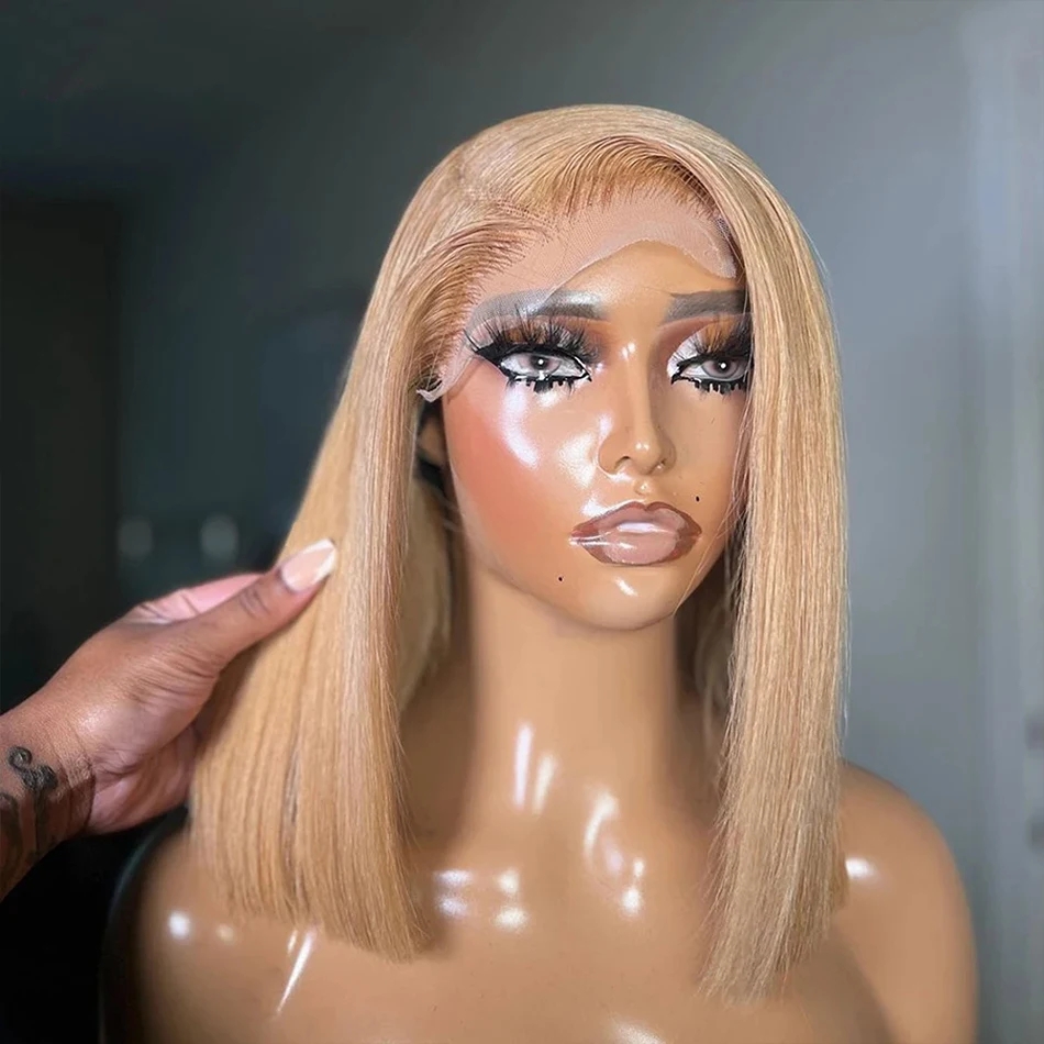 27# Honey Blonde Lace Frontal  - Glueless Wear And Go Human Hair Wig review and price