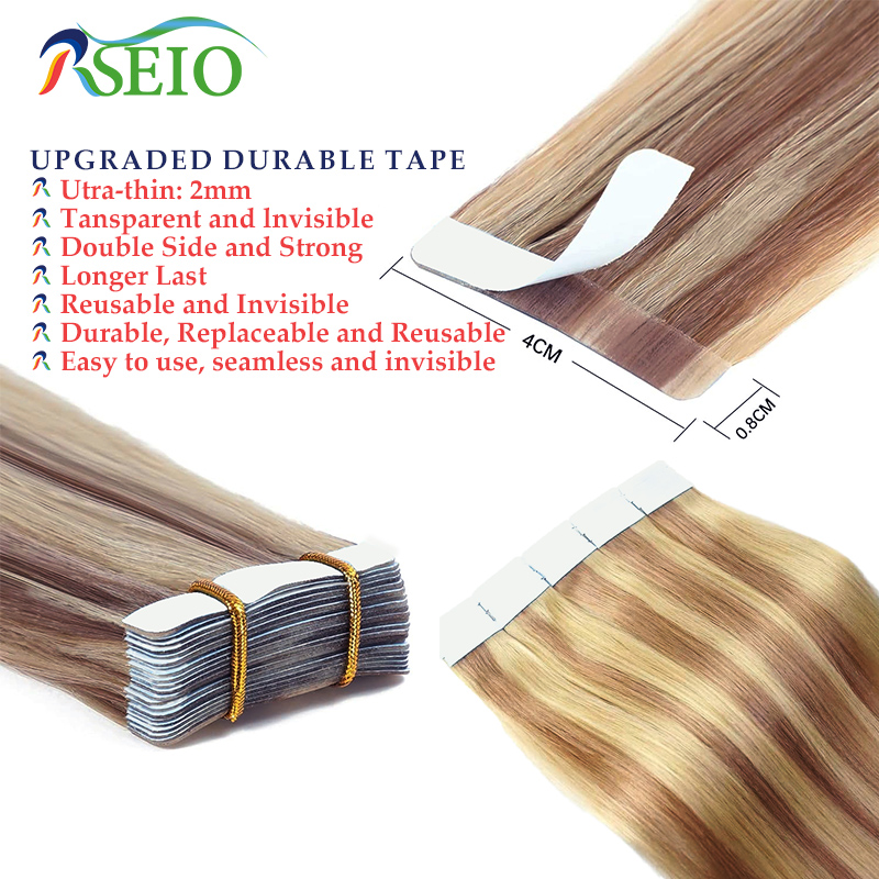 RSEIO Straight Tape In Human H - Invisible Tape In Extensions Real Hair review and price