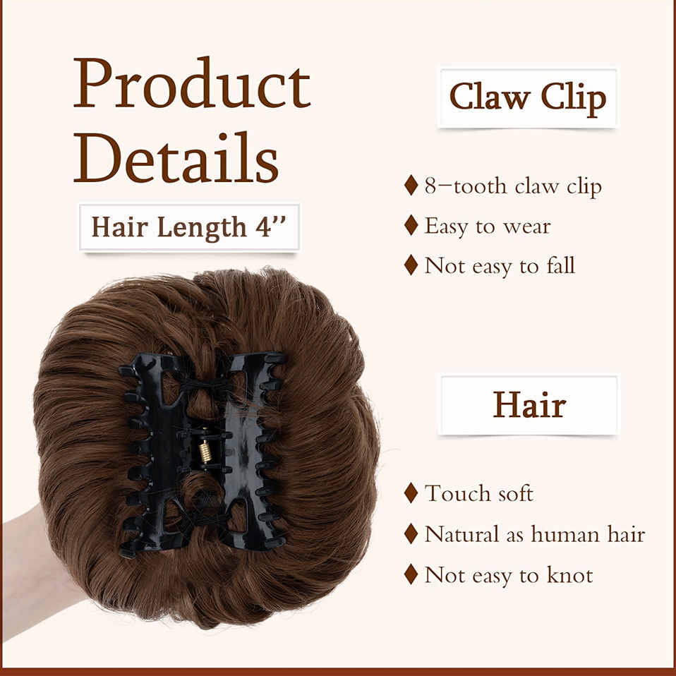 Benehair Messy Hair Bun Synthe - Claw Clip Messy Bun Hair Piece review and price