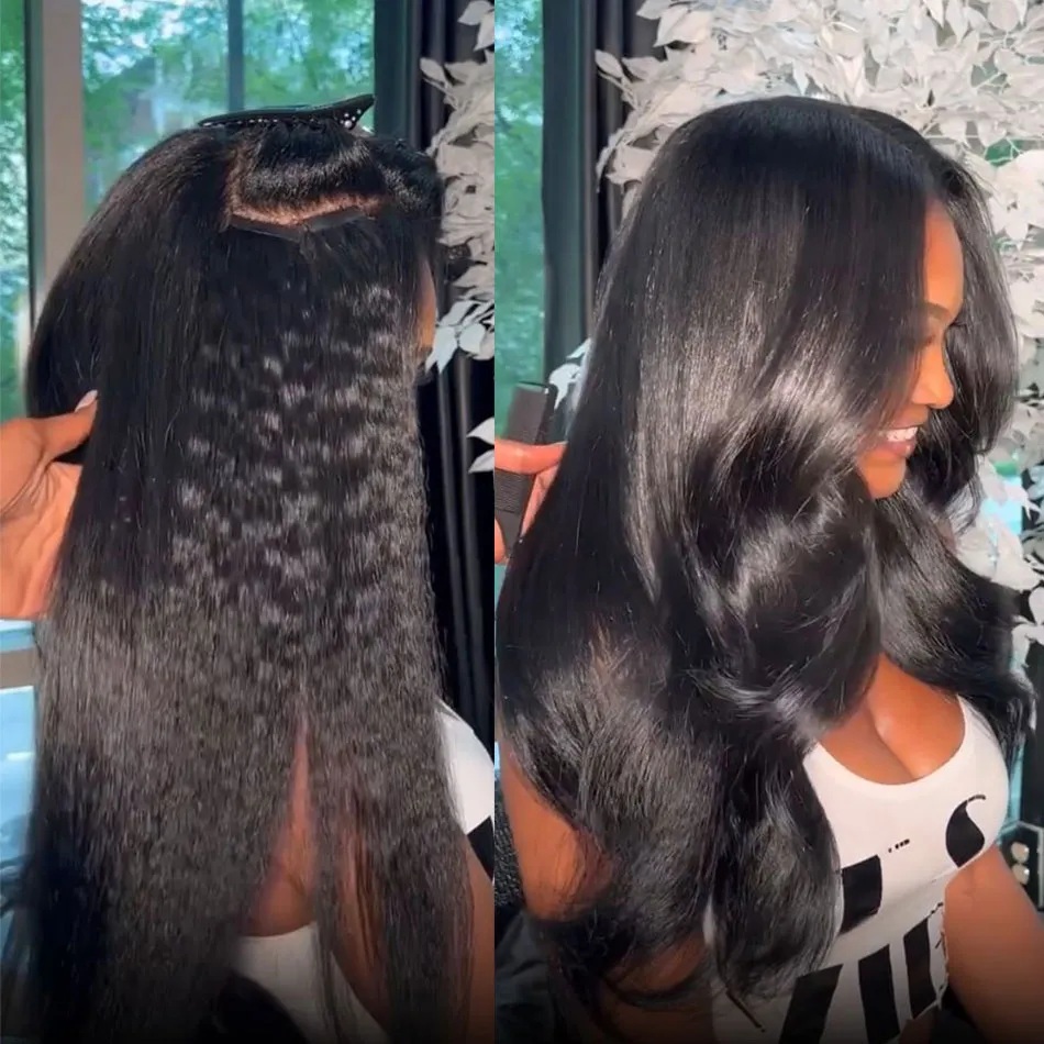 Kinky Straight Tape in Hair Ex - Invisible Tape In Extensions Real Hair review and price
