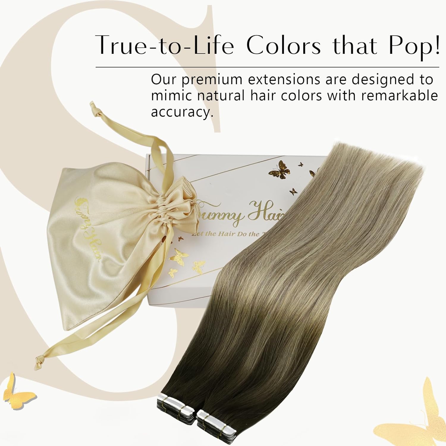 VeSunny Tape in Hair Extension - Invisible Tape In Extensions Real Hair review and price
