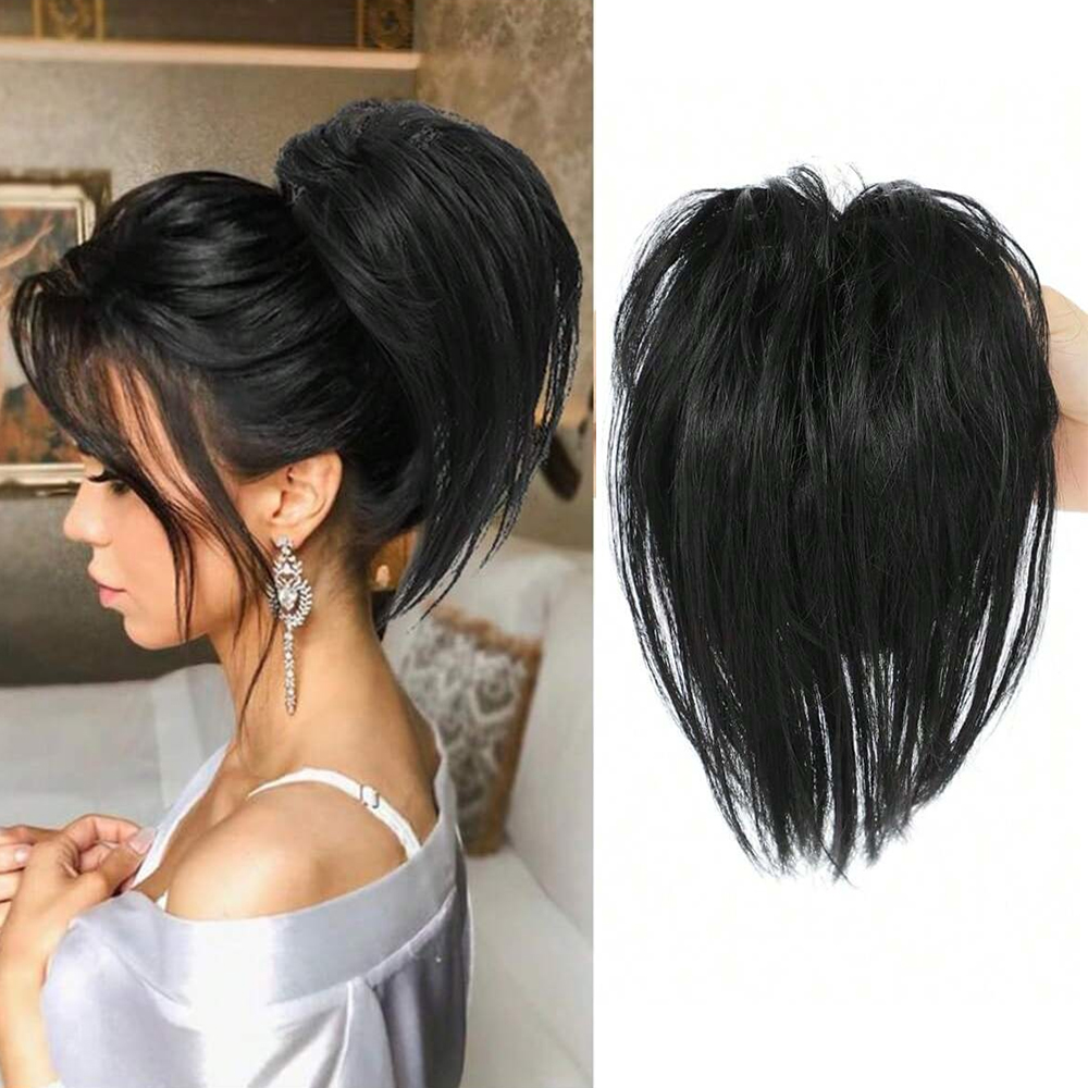 Synthetic Messy Straight Ponyt - Claw Clip Messy Bun Hair Piece review and price