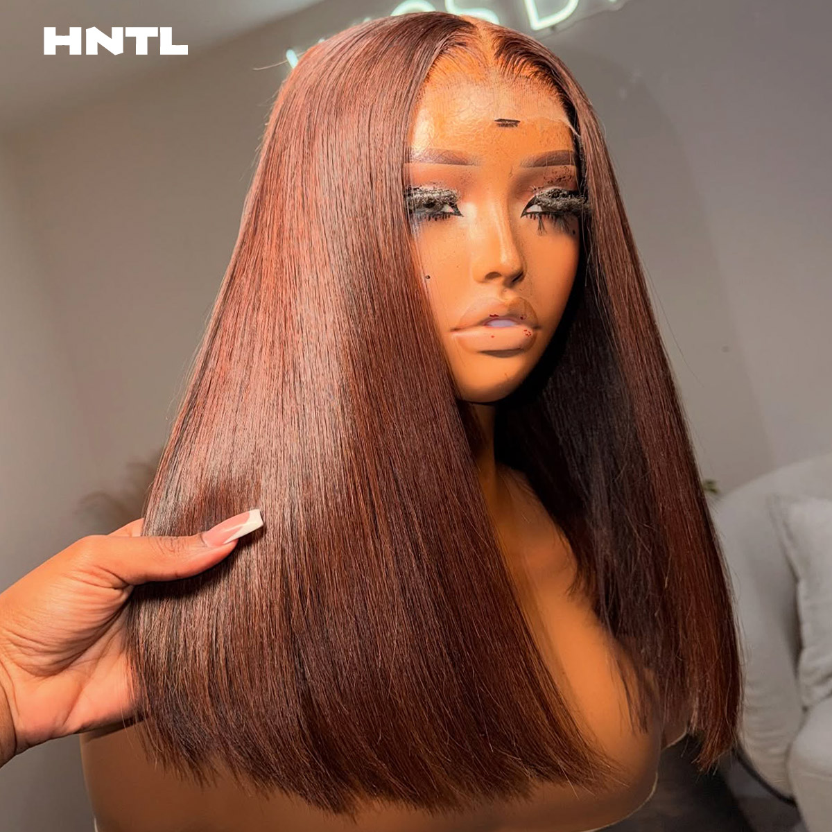 Glueless Wear and Go Brown Col - Pre Parted 13X4 Lace Front Bob Wig review and price