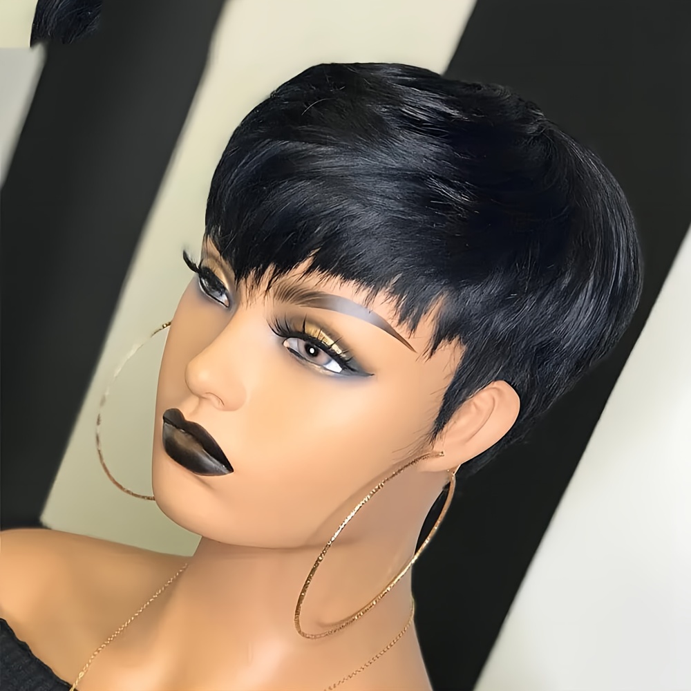 Short Pixie Wig Human Hair Lay - Short Pixie Cut Wig Human Hair Cheap review and price