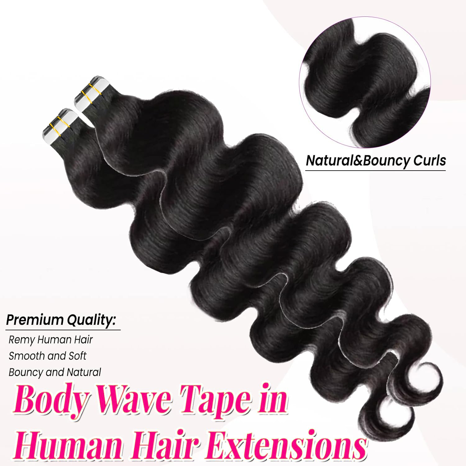 Tape In Human Hair Extensions  - Invisible Tape In Extensions Real Hair review and price
