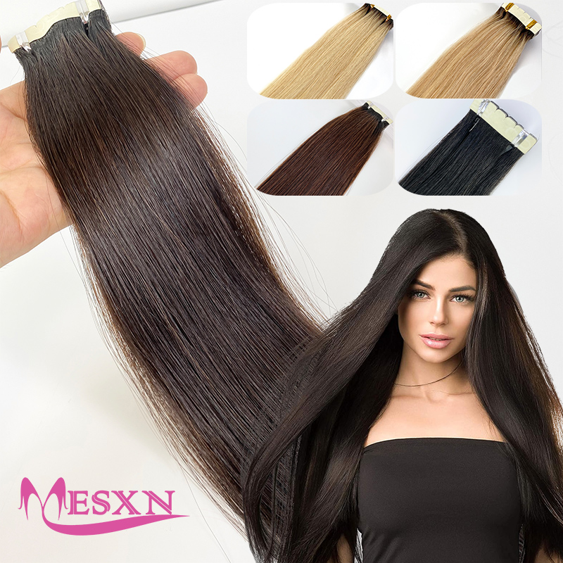 Mini Straight Tape In Human Ha - Invisible Tape In Extensions Real Hair review and price