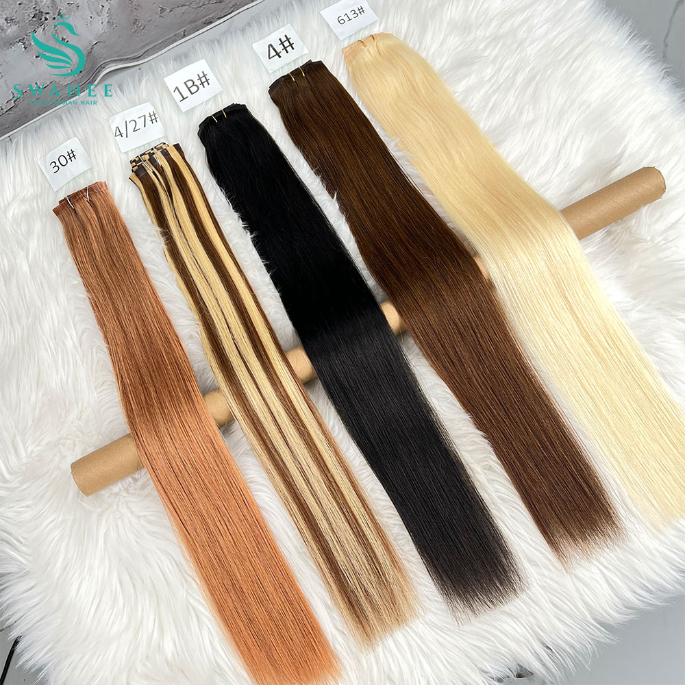 Clip in Hair Extensions Real N - Seamless Clip In Hair Extensions Human Hair review and price