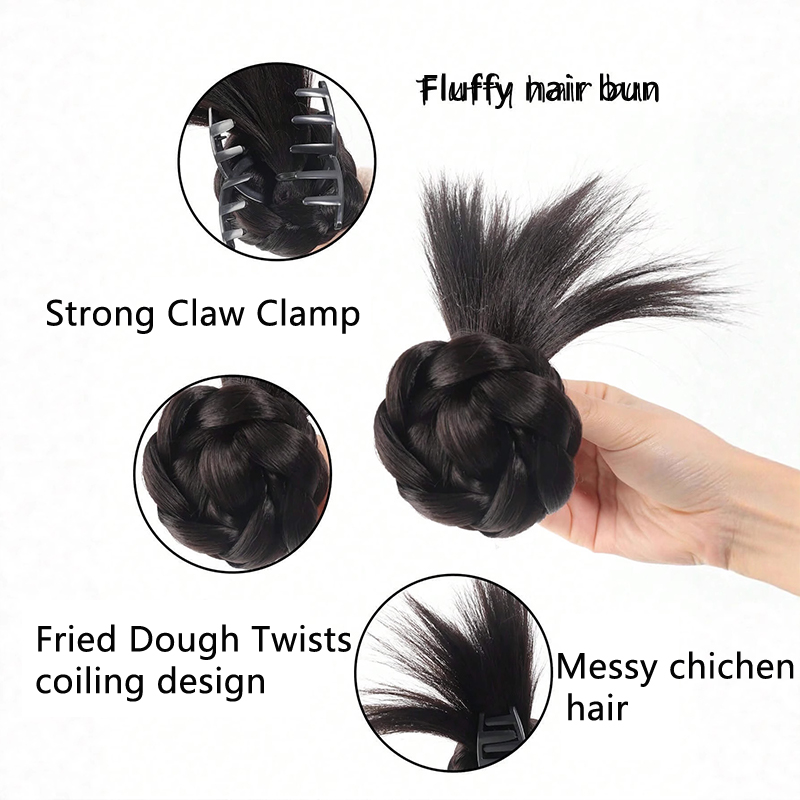 Fluffy Spiky Messy Bun Hair Pi - Claw Clip Messy Bun Hair Piece review and price