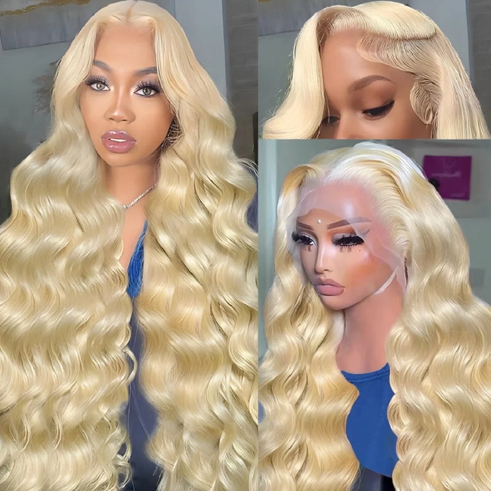 46 Inch HD Blonde 13x4 Lace Fr - Human Hair Wigs review and price