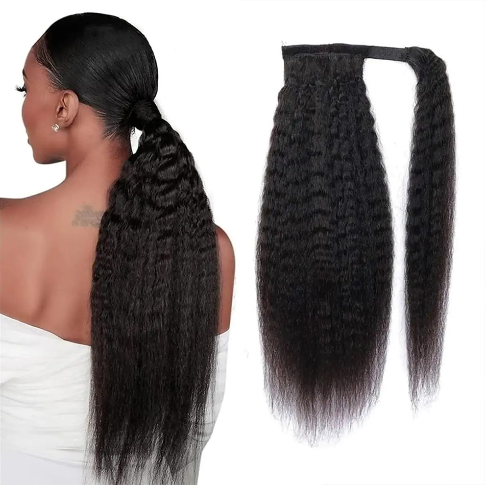 100g Kinky Straight Human Hair - Seamless Clip In Hair Extensions Human Hair review and price
