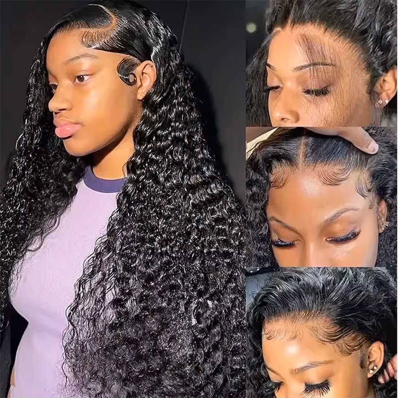 Deep Wave Human Hair Wigs 13X6 - Lace Front Wigs review and price