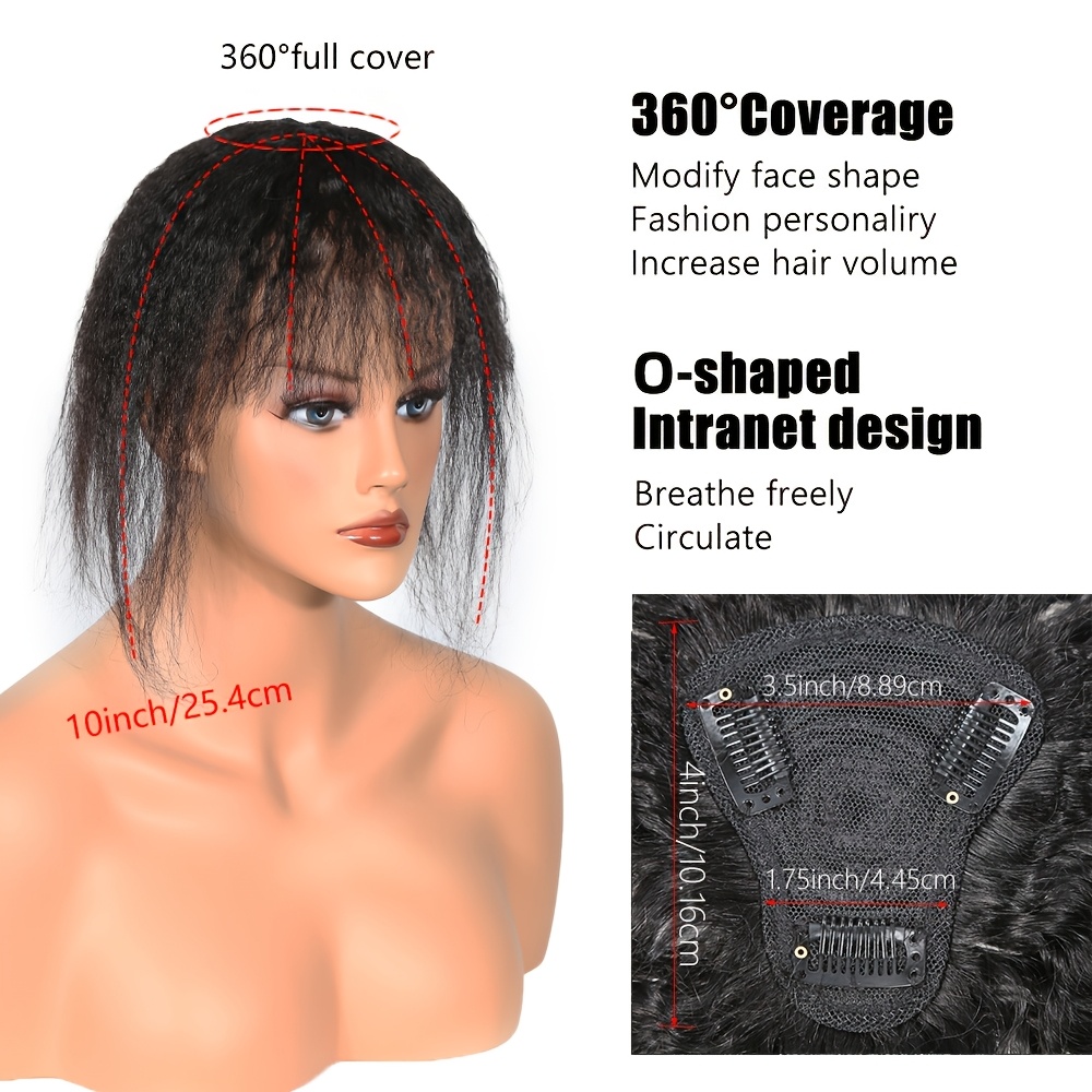 Kinky Straight Topper Hair wit - Hair Clips review and price