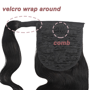 Body Wave Ponytaill Extensions - Seamless Clip In Hair Extensions Human Hair review and price