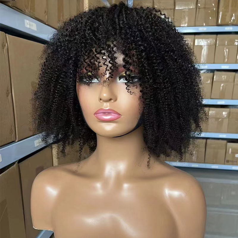 Human Hair Bob Wigs Short Kink - Short Pixie Cut Wig Human Hair Cheap review and price