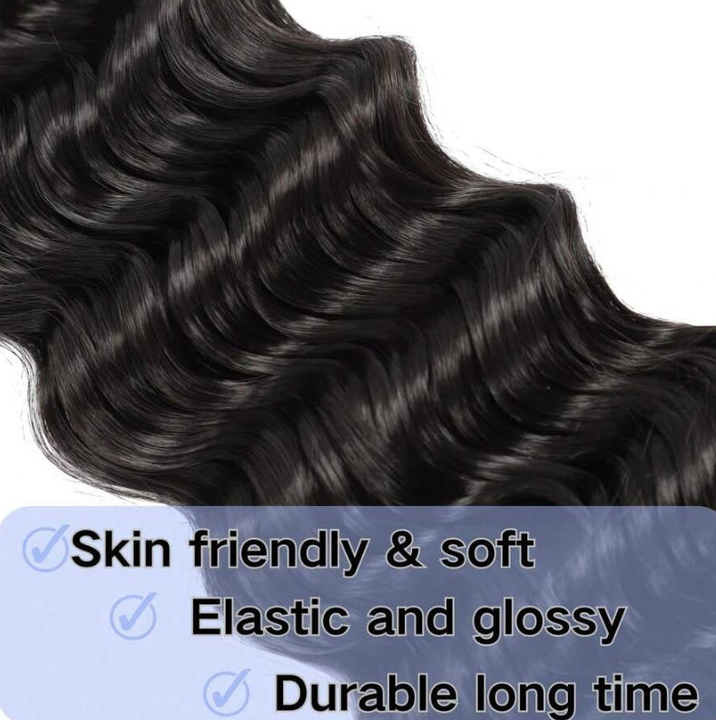 No Weft Human Braiding Hair Bu - Water Wave Bulk Human Hair For Braiding review and price