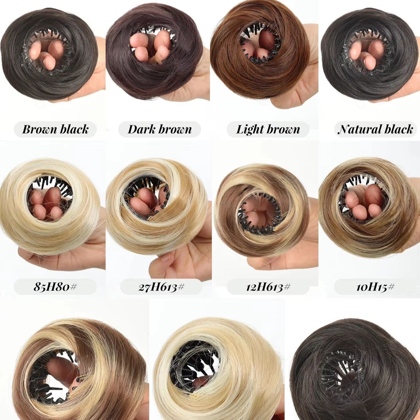 Synthetic Mini Claw Clip in Me - Claw Clip Messy Bun Hair Piece review and price