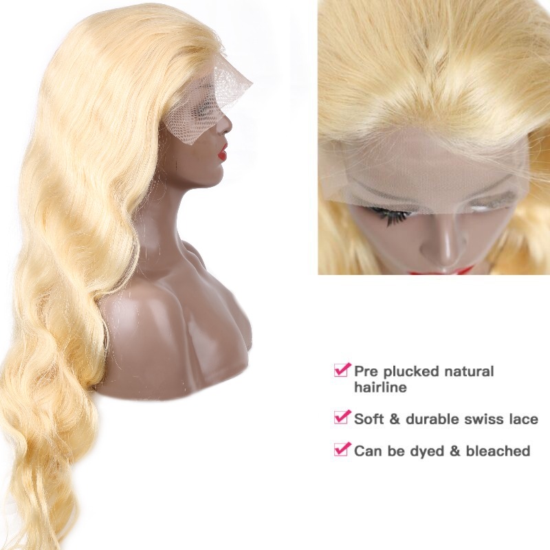 613 Honey Blonde 13x4 Lace Fro - 613 Blonde Body Wave Lace Front Wig review and price