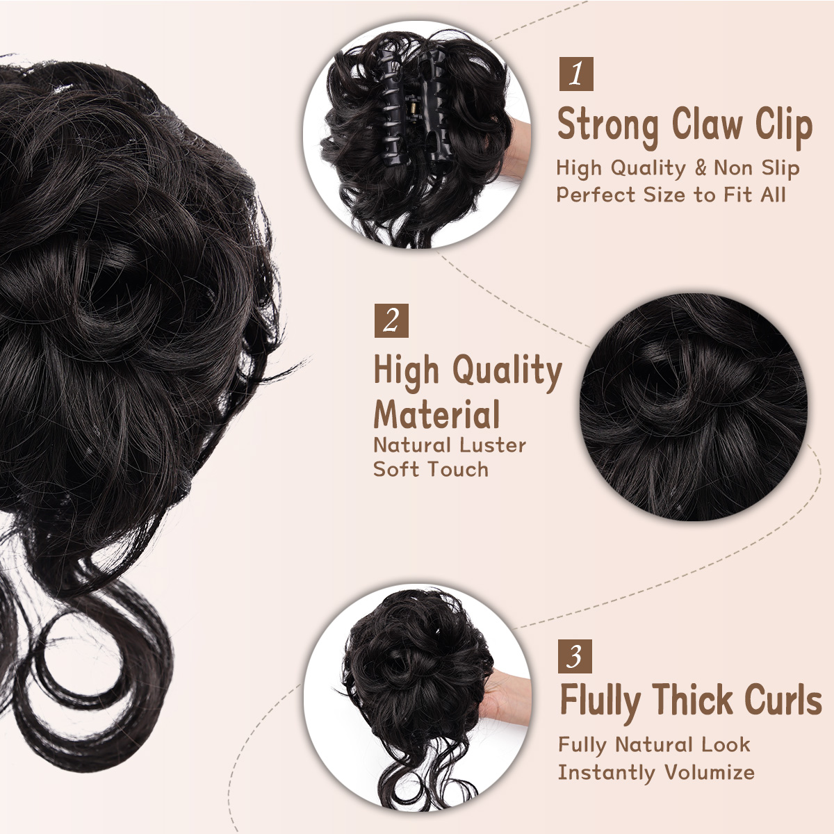 Messy Bun Hair Piece Claw Clip - Claw Clip Messy Bun Hair Piece review and price