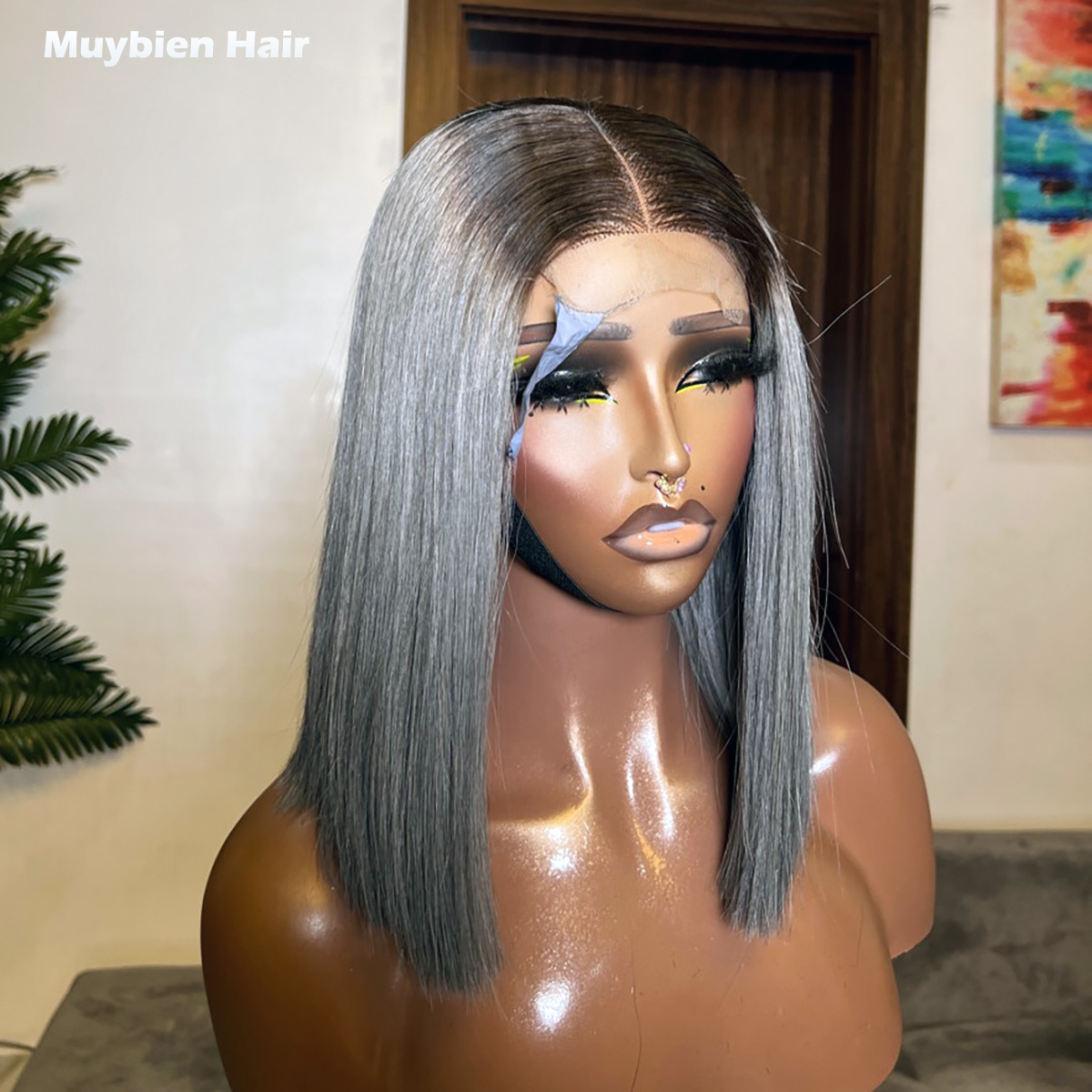 Super Double Drawn Bone Straig - Glueless Wear And Go Human Hair Wig review and price