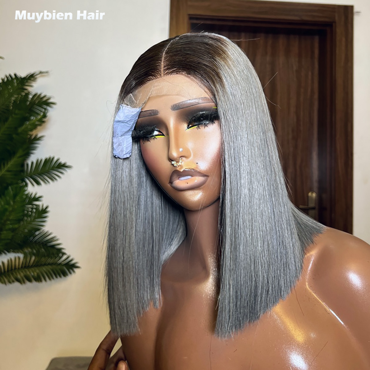 Super Double Drawn Bone Straig - Glueless Wear And Go Human Hair Wig review and price