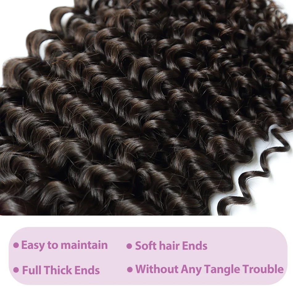 Pixie Curl Hair Bundles with C - Deep Wave 3 Bundles With Closure review and price