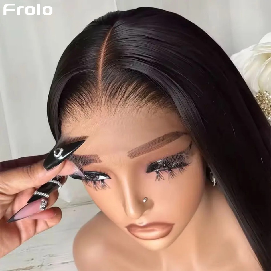 Glueless Bone Straight Human H - Human Hair Wigs review and price